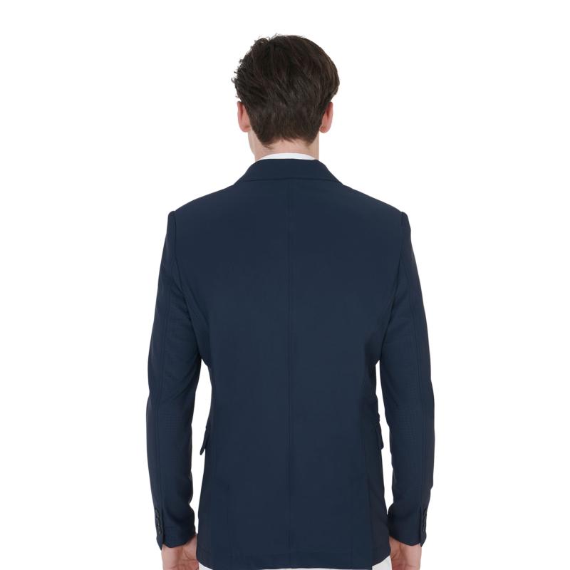 EQUESTRO - Veste de concours perforée HOMME légère 3 Boutons S HOMME MARINE
