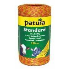 PATURA - Fil électro-plastique STANDARD, Rouleau de 250 m, jaune-orange pour clôture