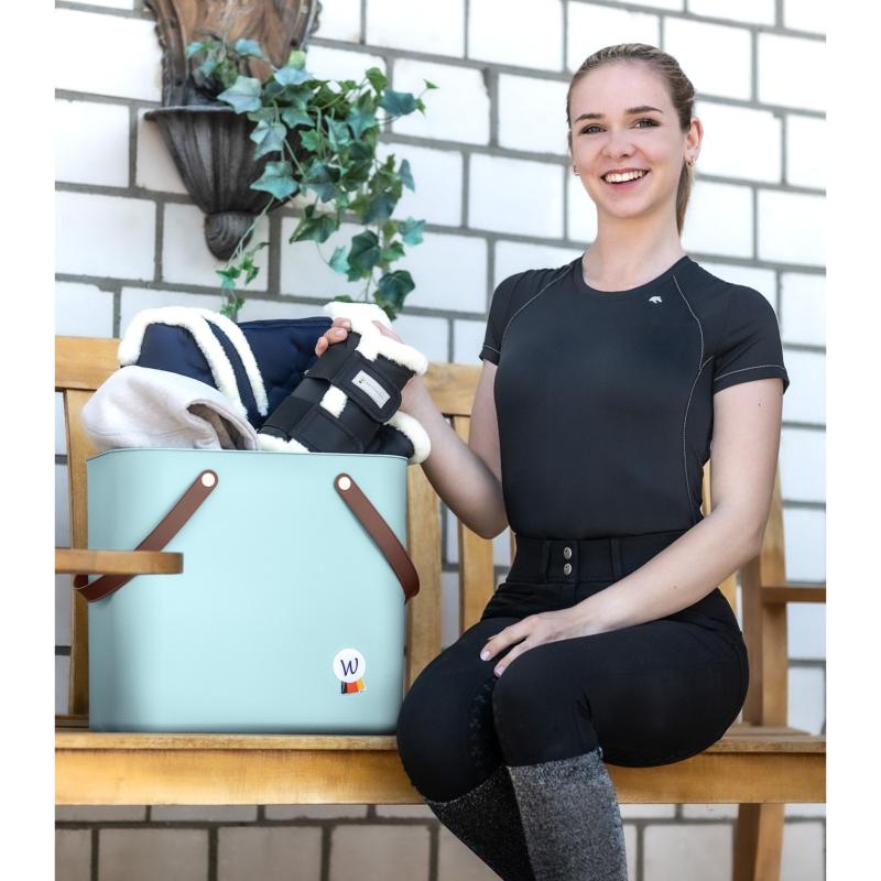 WALDHAUSEN - Boîte de pansage avec anses 25 Litres VERT