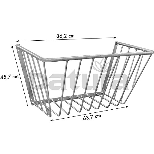 PATURA - Râtelier à Foin Mural Grand Modèle 862 mm Chevaux ou Bovins 