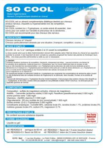 REKOR - SO COOL Anti Stress Puissant du Cheval