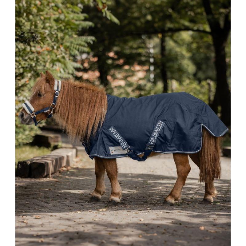 WALDHAUSEN - Couverture Imperméable matelassée 100G poney, shetland VERT SAPIN 70CM