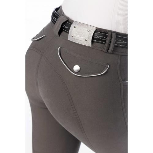 EQUITHÈME - Pantalon Coton et genou Grip avec strass BELINDA