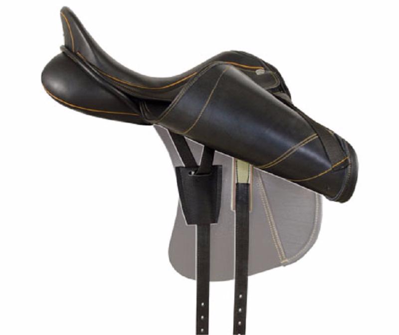 ZALDI  - Selle Dressage SANJORGE creuse ou semie creuse sur mesure 15.5 pouces NOIR