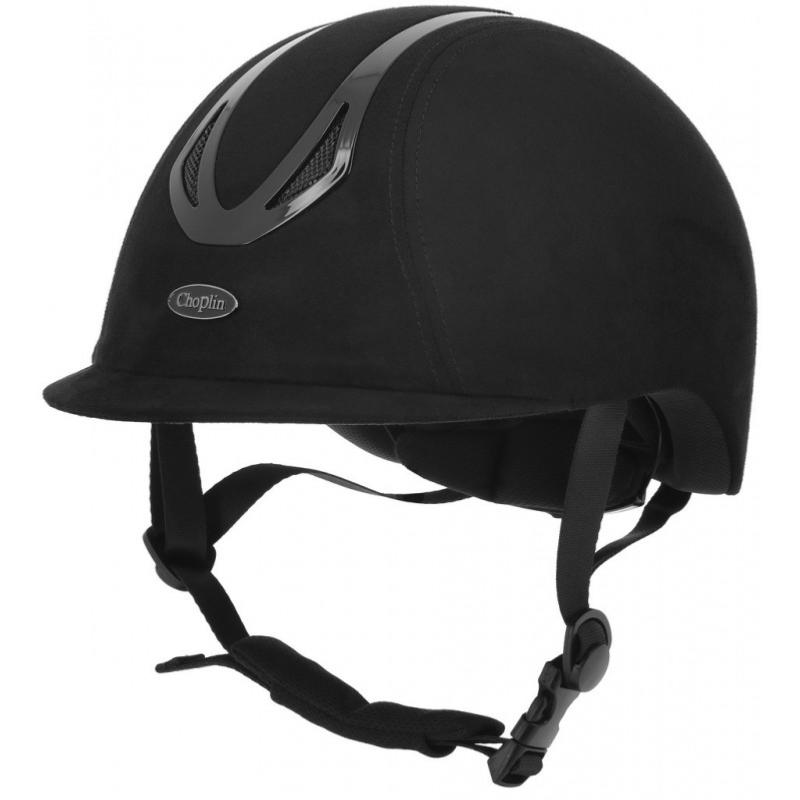 CHOPLIN - Casque Equitation velours AREO VELVET Taille : 49/51 NOIR MAT