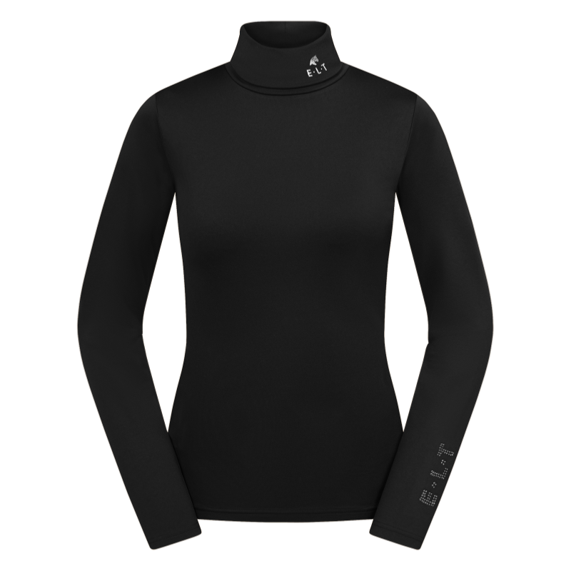 ELT - Col Roulé Cavalière en Maille Technique MADISON XXS FEMME NOIR