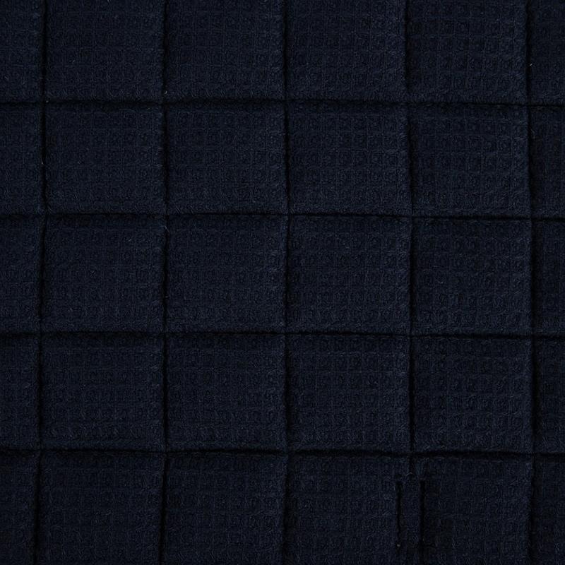 ANTARES - Chabraque Piqué Losange Brodé Tête de Cheval MARINE FORME MIXTE