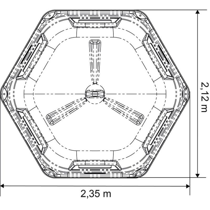 LA GEE - Râtelier hexagonal RPE grand modèle plastique SANS FOND