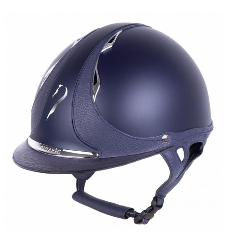 ANTARES - Casque GALAXY à Coque ABS et Inserts Cuir 54 S BLACK/BLACK