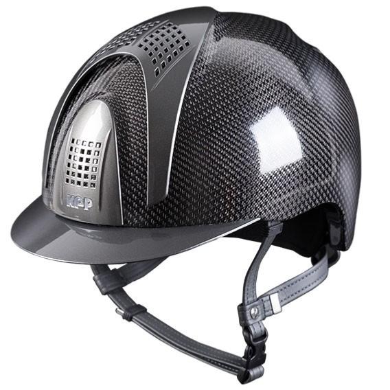 KEP ITALIA - Casque d'Equitation Coque Carbone E-LIGHT Shine 3 Inserts TAILLE 51 CM BLEU 3 éléments BLEU
