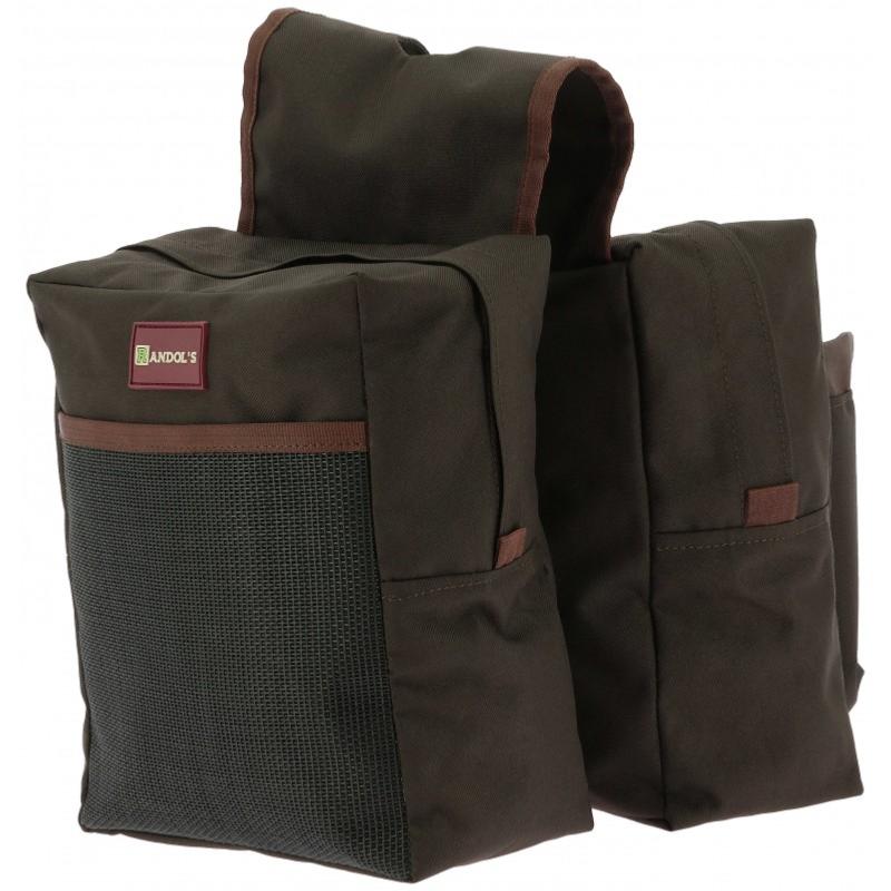 RANDOL'S - Sacoches avant ou fontes en toile imper pour Selle WESTERN NOIR