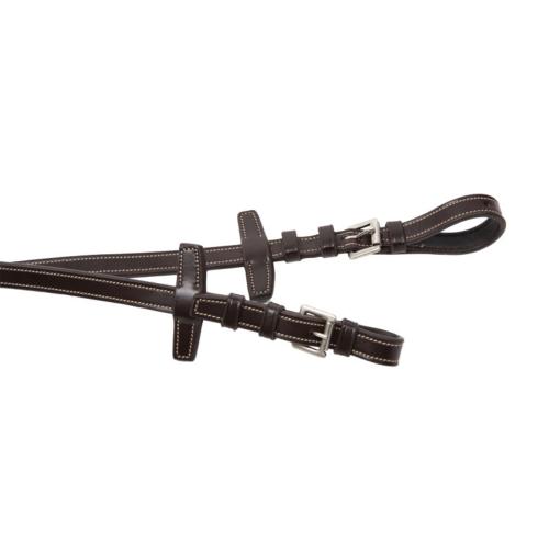 SIGNATURE by ANTARES - Rênes Tissu Grip 16MM avec 7 Arrêtoirs Cuir