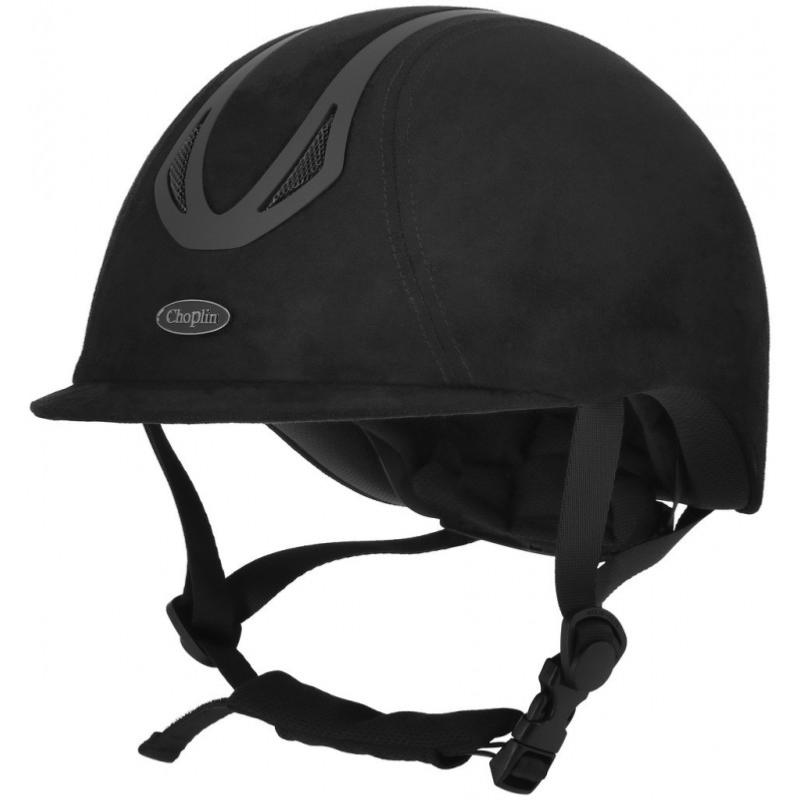 CHOPLIN - Casque Equitation velours AREO VELVET Taille : 49/51 NOIR MAT