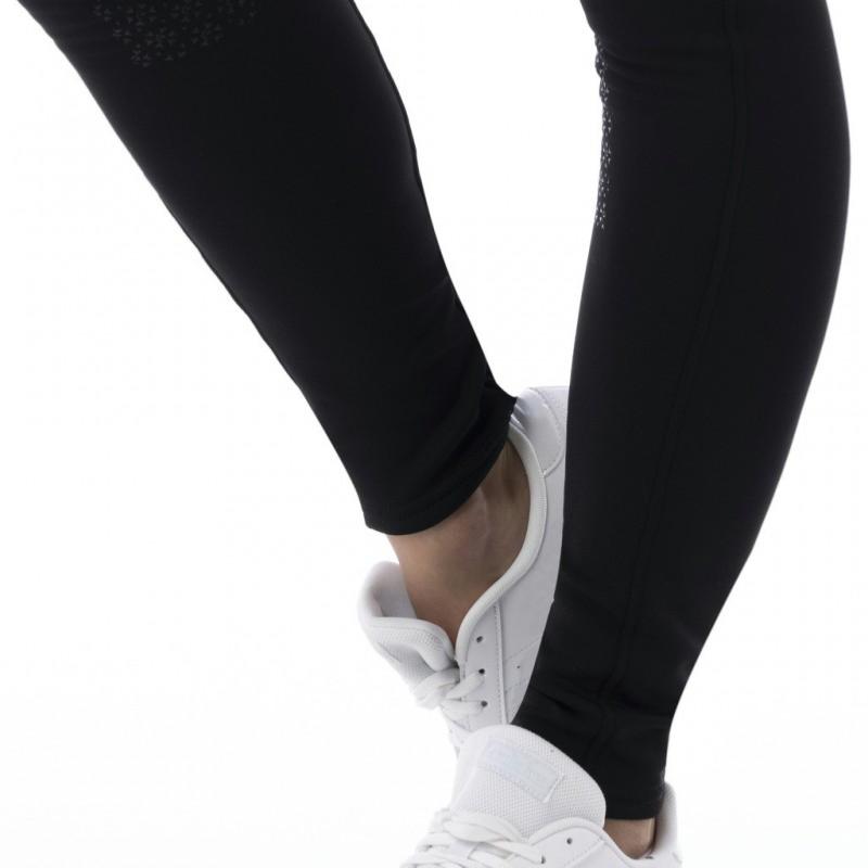 EQUITHEME - Legging Equitation Softshell à Poches Zippées DOLMYT fond Silicone 32 FR FEMME NOIR