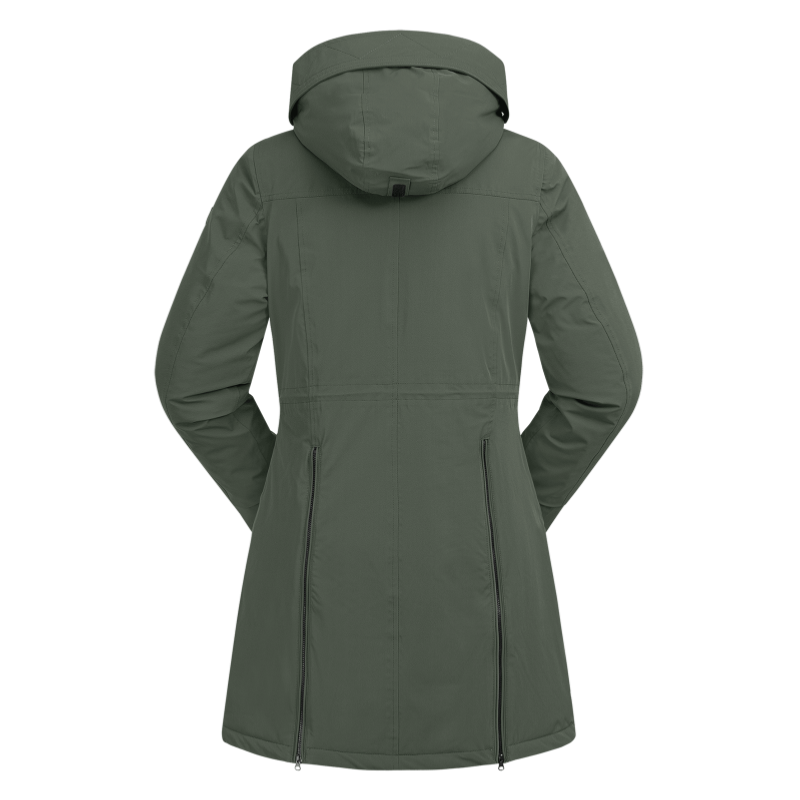 ELT - Parka Equitation FEMME Mi Longue HIVER ONTARIO XS FEMME OLIVE FONCE