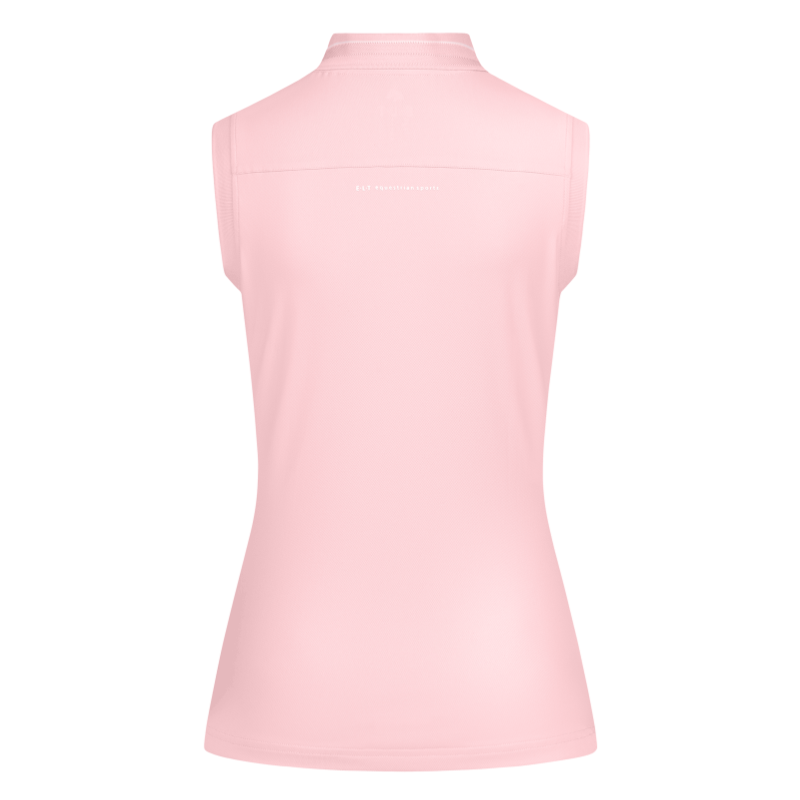 ELT - Polo respirant femme sans manches col zippé PARIS S FEMME MARINE