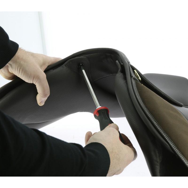 NORTON - Arcade selle équitation REXINE modèles CLUB, EVOL, arçon Interchangeable BLANC S 28 cm