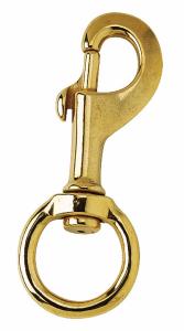 Mousqueton de longe laiton oeil rond 20MM pour longe d'attache 