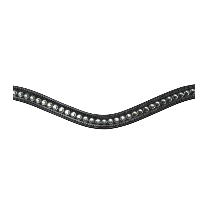 WALDHAUSEN - Bridon en cuir montants ronds avec cristaux GLAMOUR S LINE CHEVAL