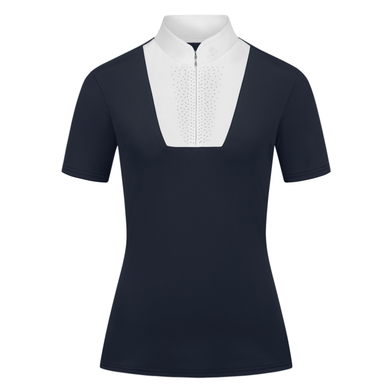 ELT - Polo de Concours à paillettes et plastron PAOLA XXS FEMME MARINE