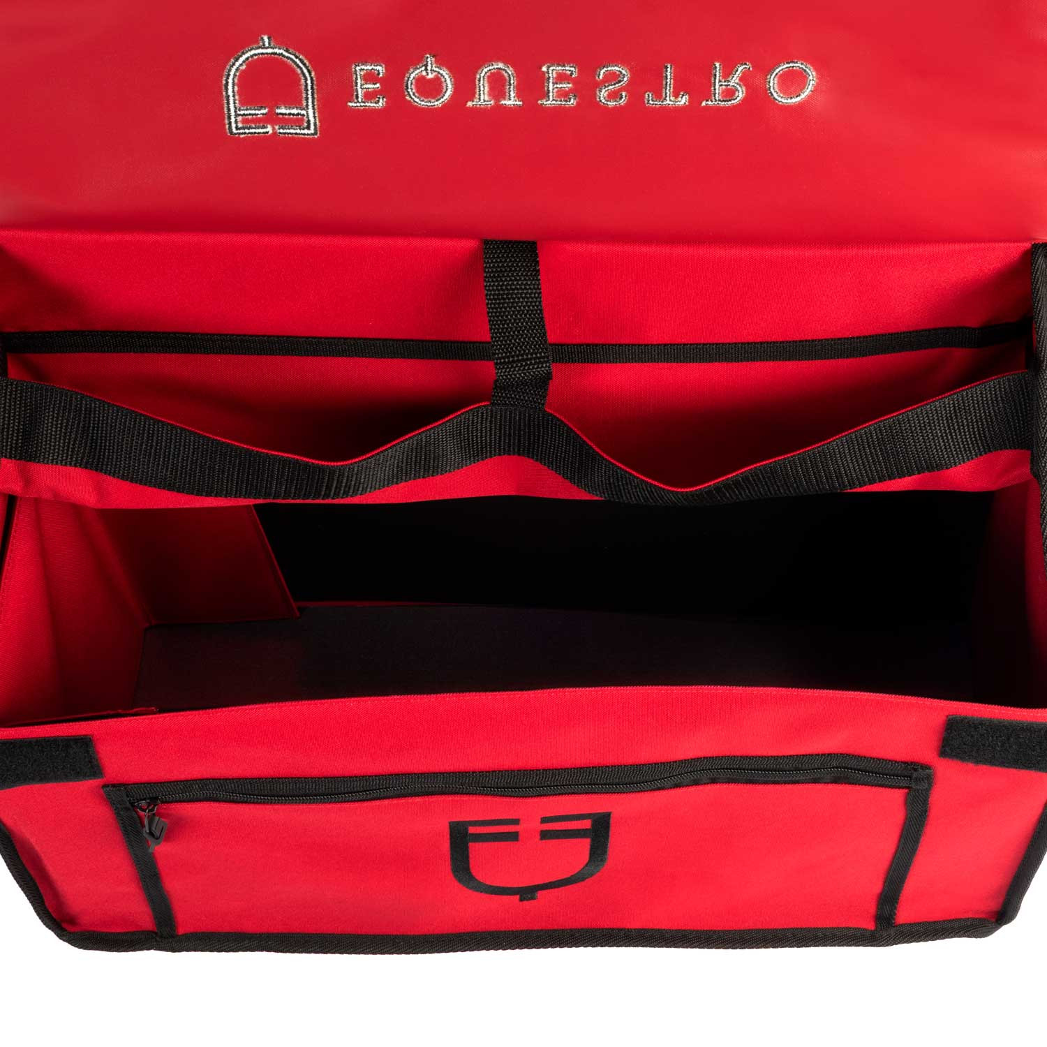 EQUESTRO - Sac de pansage grooming avec barre pro en toile solide