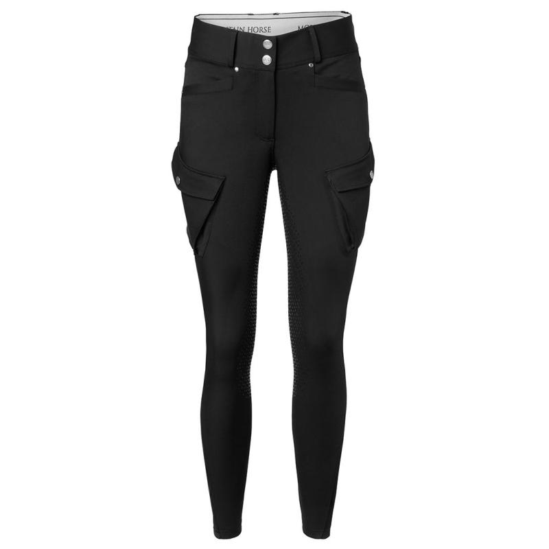 MOUNTAIN HORSE - Pantalon cargo taille haute à poches latérales ESTELLE NOIR 34 FR FEMME