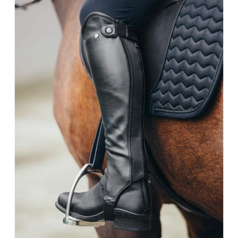 Mini Chaps Equitation en Cuir Grainé CLASSIC, ELT