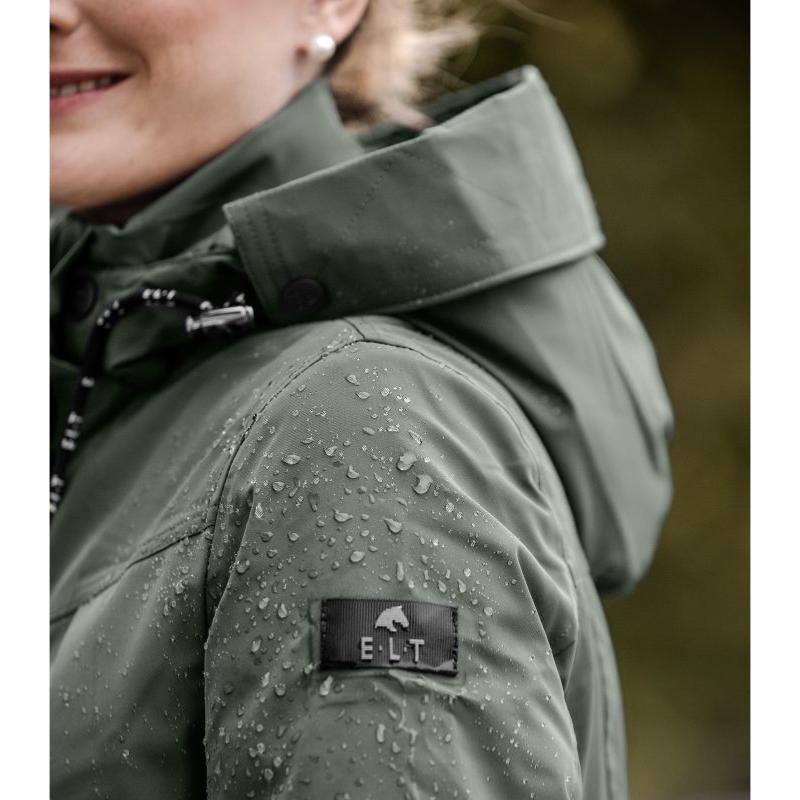 ELT - Parka Equitation FEMME Mi Longue HIVER ONTARIO XS FEMME OLIVE FONCE