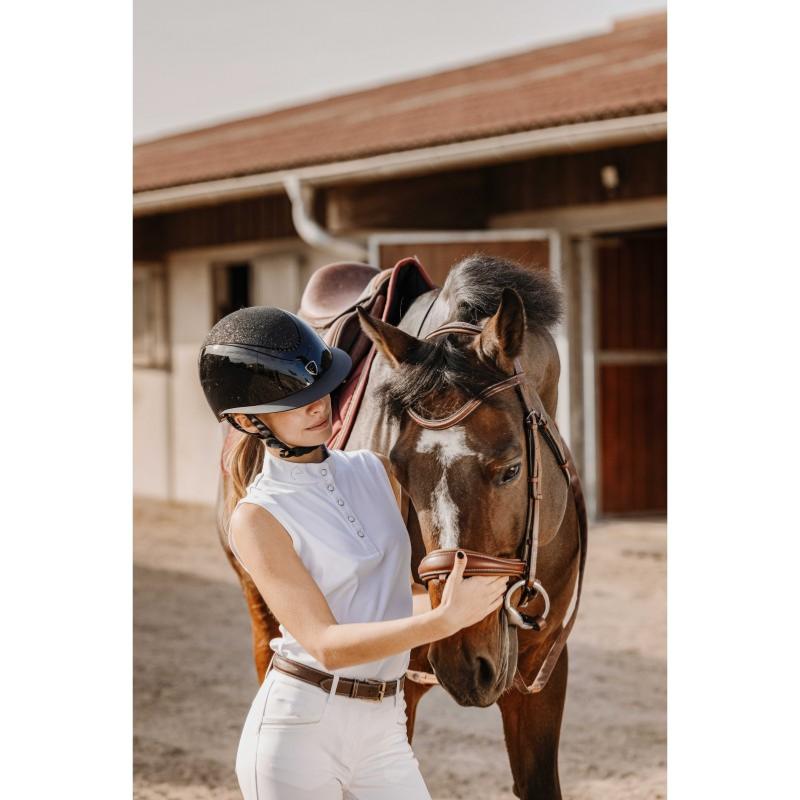 EQUITHEME - Polo de Concours sans manches mesh respirant  MOLLY XS FEMME