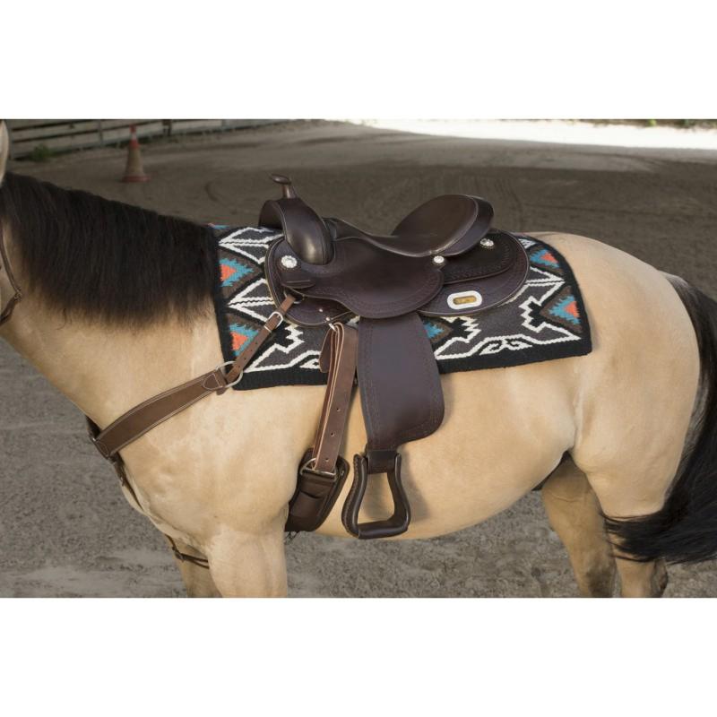 FRANCK PERRET - Selle Western équipée en cuir Arvada WESTRIDE 15 pouces/38 CM