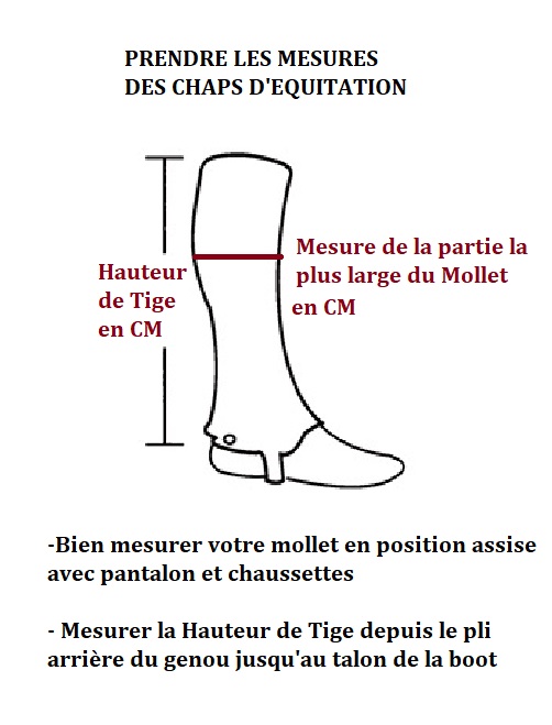EQUITHEME - Mini Chaps Equitation Cuir Grainé Fin ELITE Tige Courte Mollet XS NOIR (31.5 CM)