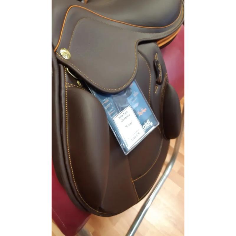 ZALDI - Selle de CROSS monoquartier COMPLETO sur mesure 17 POUCES NOIR