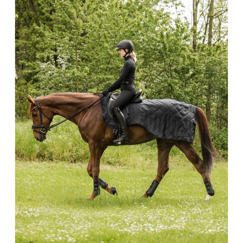 WALDHAUSEN - Couvre Reins doublé peau de lapin 50G EXCLUSIVE NOIR PONEY