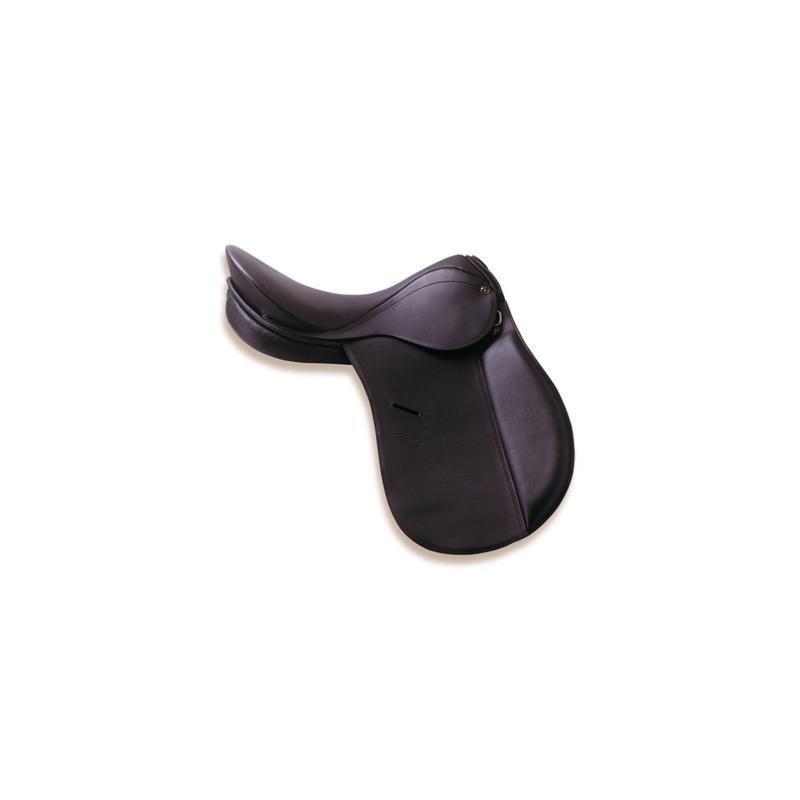 ZALDI - Selle de Dressage Royal Doma Semie Creuse sur Mesure 16 POUCES NOIR