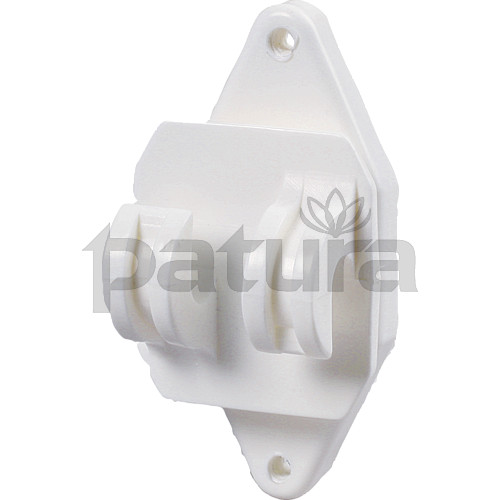 PATURA - Isolateur pour clôture cordes et fils Hippo Wire, Blanc, les 25