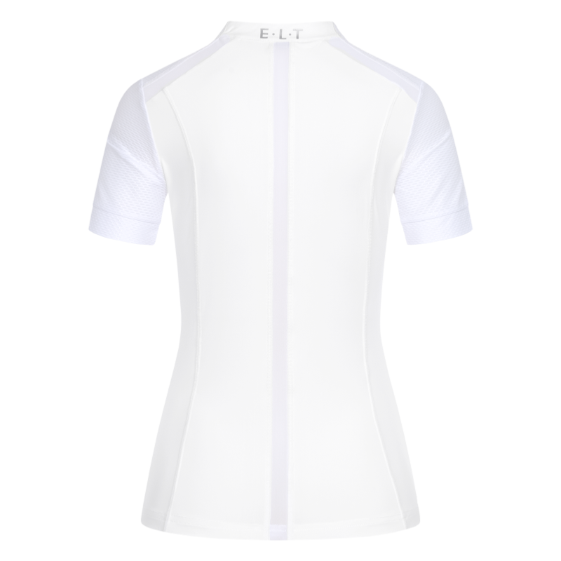ELT - T Shirt Maille Technique Zippé NANCY XXS FEMME BLEU ELECTRIQUE
