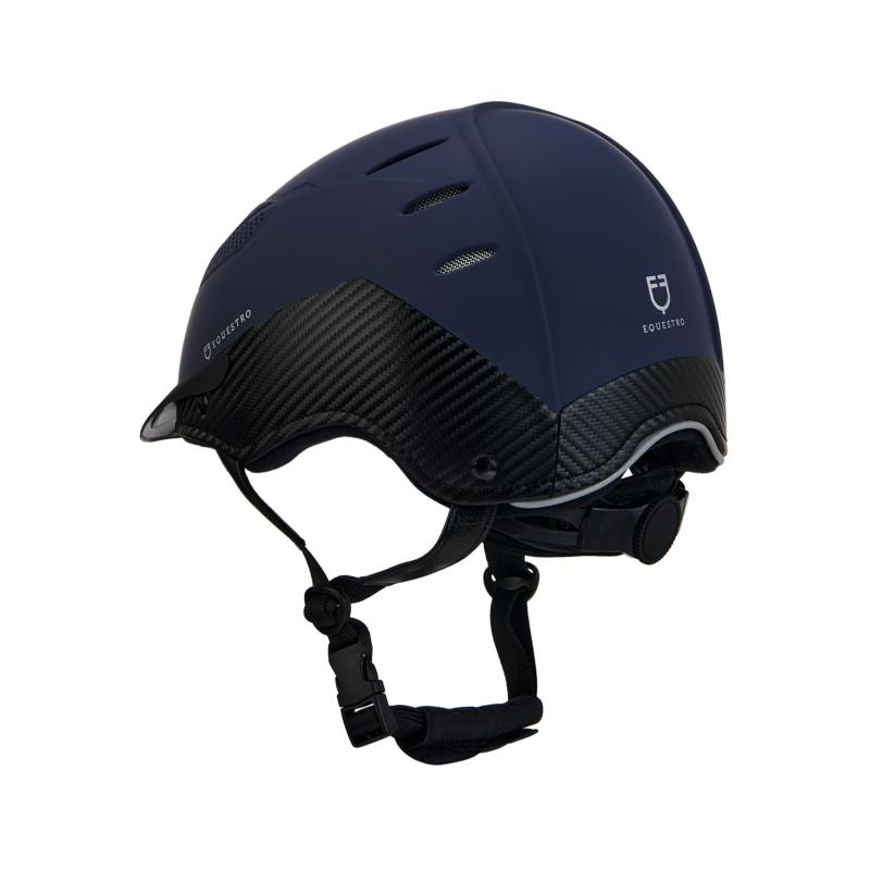 EQUESTRO - Casque Equitation et Multi Sports Léger, Réglable par Molette TAILLE S/M 50-56  cm NOIR