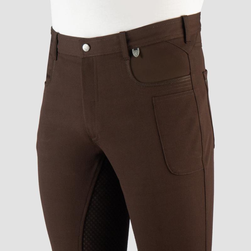 HORKA - Pantalon équitation HOMME fond intégral silicone IRELAND 38 FR HOMME NOIR