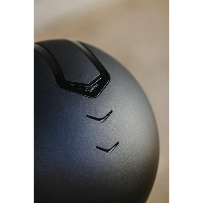 CHOPLIN - Casque d'Equitation AERO Coque Microfibres suède Taille : 49/52