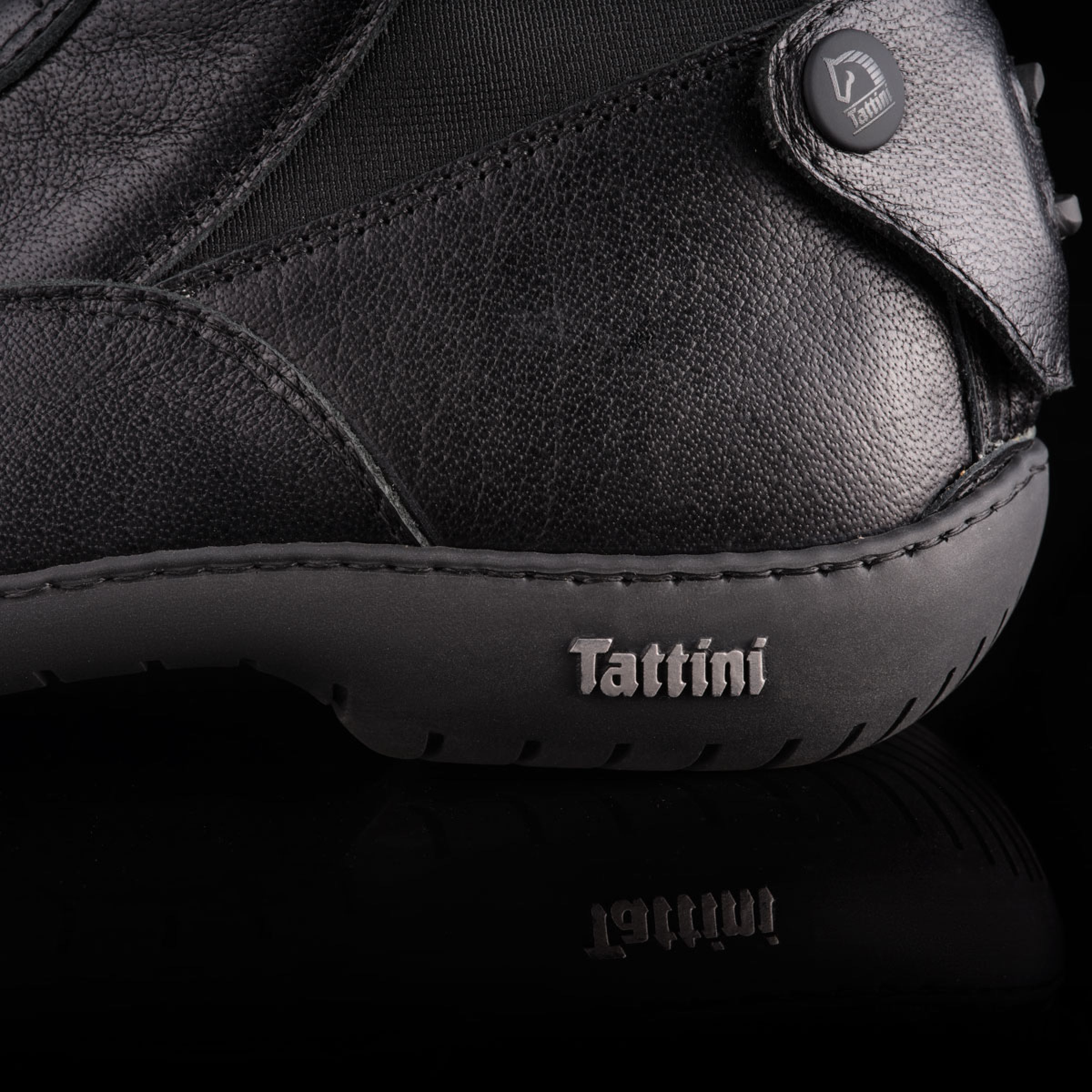 TATTINI - Bottes équitation cuir grainé avec semelle sport SEGUGIO SH XXS NOIR 37 FR
