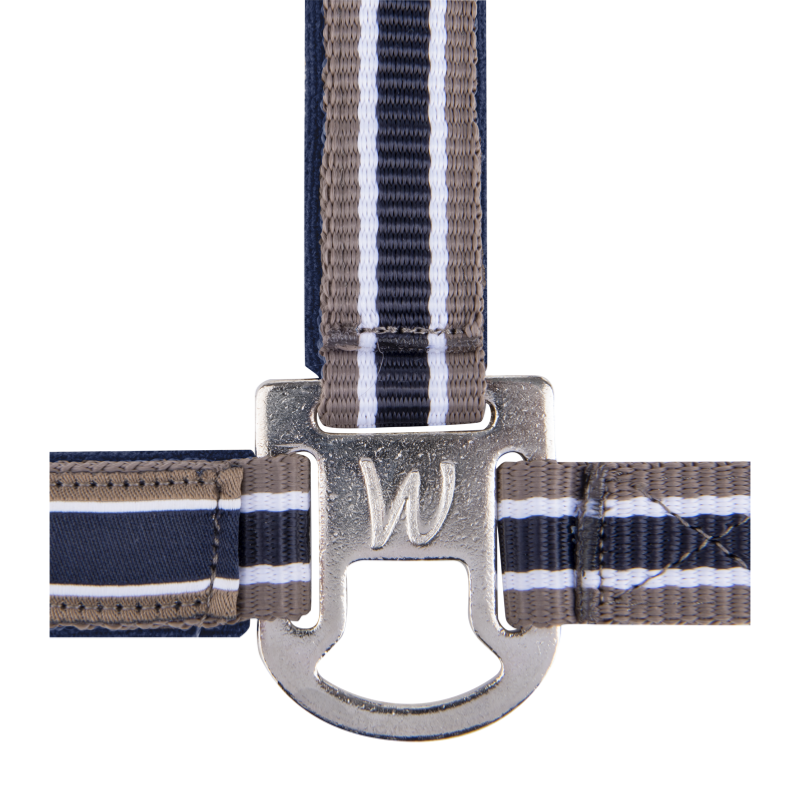 WALDHAUSEN - Licol synthétique doublé velours réglable ATHELTIC PONEY ROUGE/BEIGE