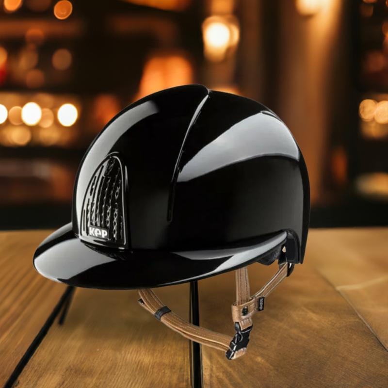 KEP ITALIA - Casque SMART POLISH noir Visière Polo EDITION SPECIALE TAILLE 51 CM coque M