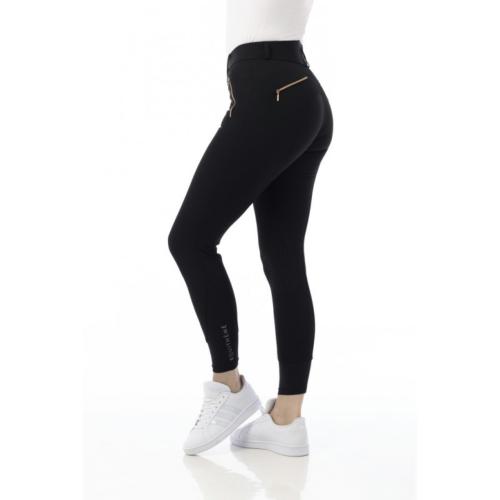 EQUITHEME - Pantalon FEMME Taille haute Zip Rosegold KENYA 