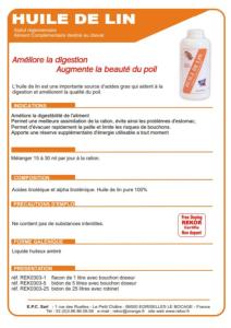 REKOR - Huile de Lin pour la Digestion et le Poil du Cheval