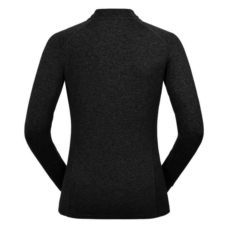 ELT - T Shirt Technique FEMME Col Zippé MILANO ML XXS FEMME NOIR