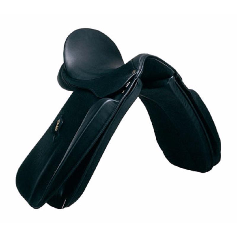 ZALDI - Selle de Dressage très creuse Carlos PINTO Milénium sur mesure 16 POUCES NOIR