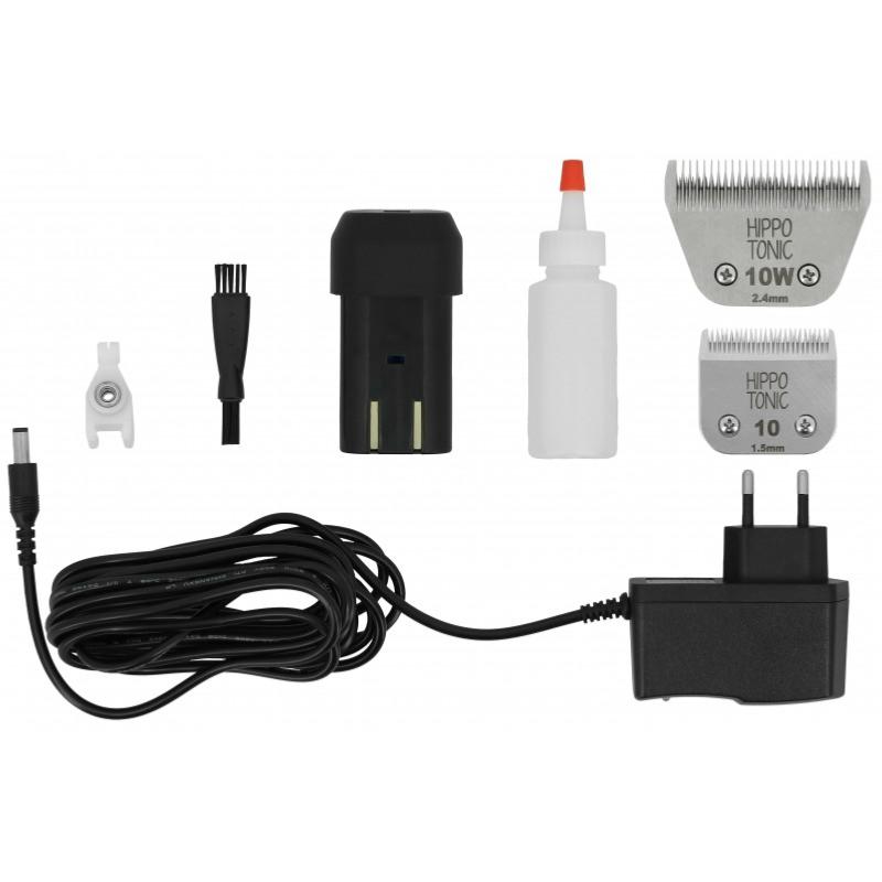 HIPPOTONIC - Tondeuse sans fil PRO corps et finition A5 + 2 batteries