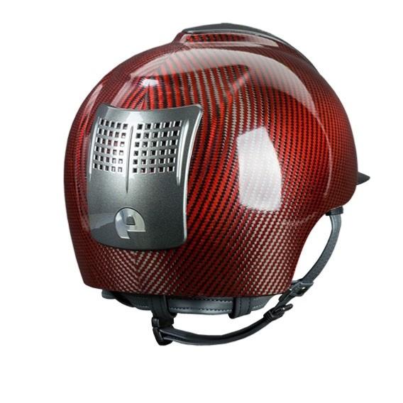 KEP ITALIA - Casque d'Equitation Coque Carbone E-LIGHT Shine 3 Inserts TAILLE 51 CM BLEU 3 éléments BLEU