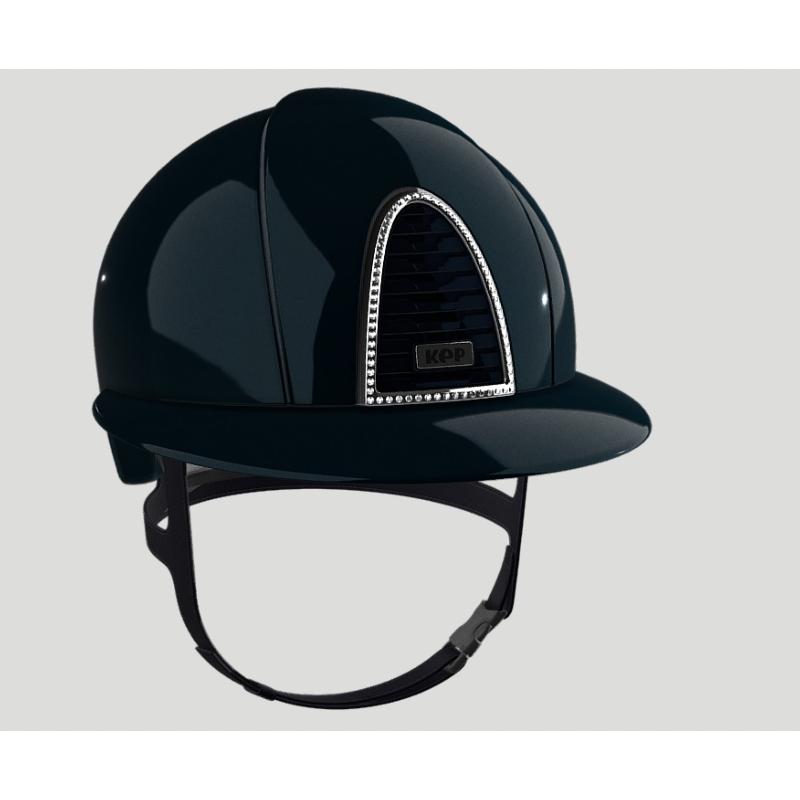 KEP ITALIA -  Casque équitation Cromo 2.0 Shine BOLOGNA Blue EDITION LIMITEE TAILLE 51 CM