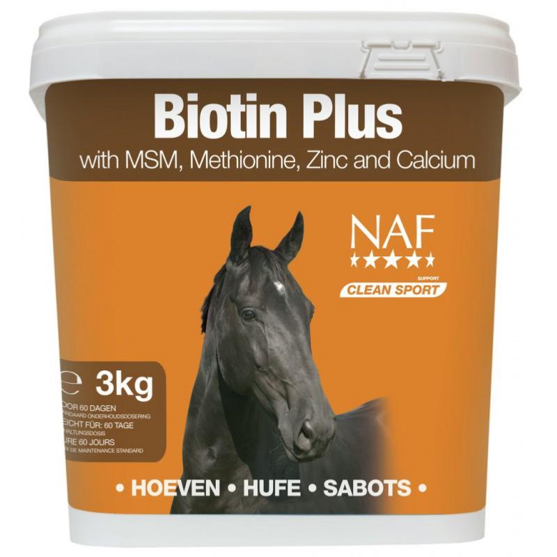 NAF - Biotine PLUS Fortifiant Corne et Poils en Poudre Pot 1.5 KG